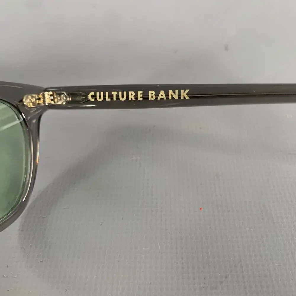 CULTURE BANK Grey Translucent Acetate Sunglasses